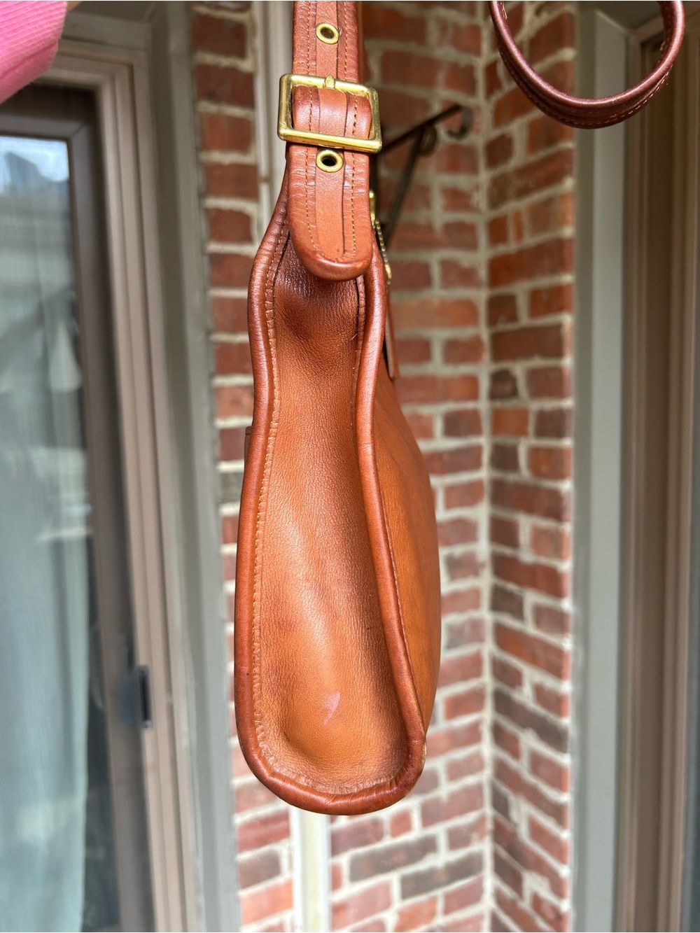 Vintage coach legacy small zip style 9997 British tan leather crossbody purse - Picture 5 of 13